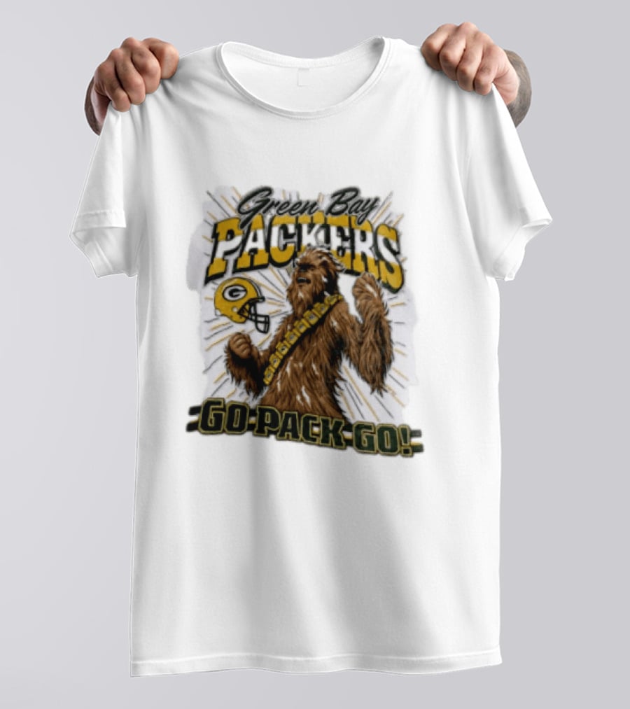 Green Bay Packers Chewbacca Go Pack Go T-Shirt