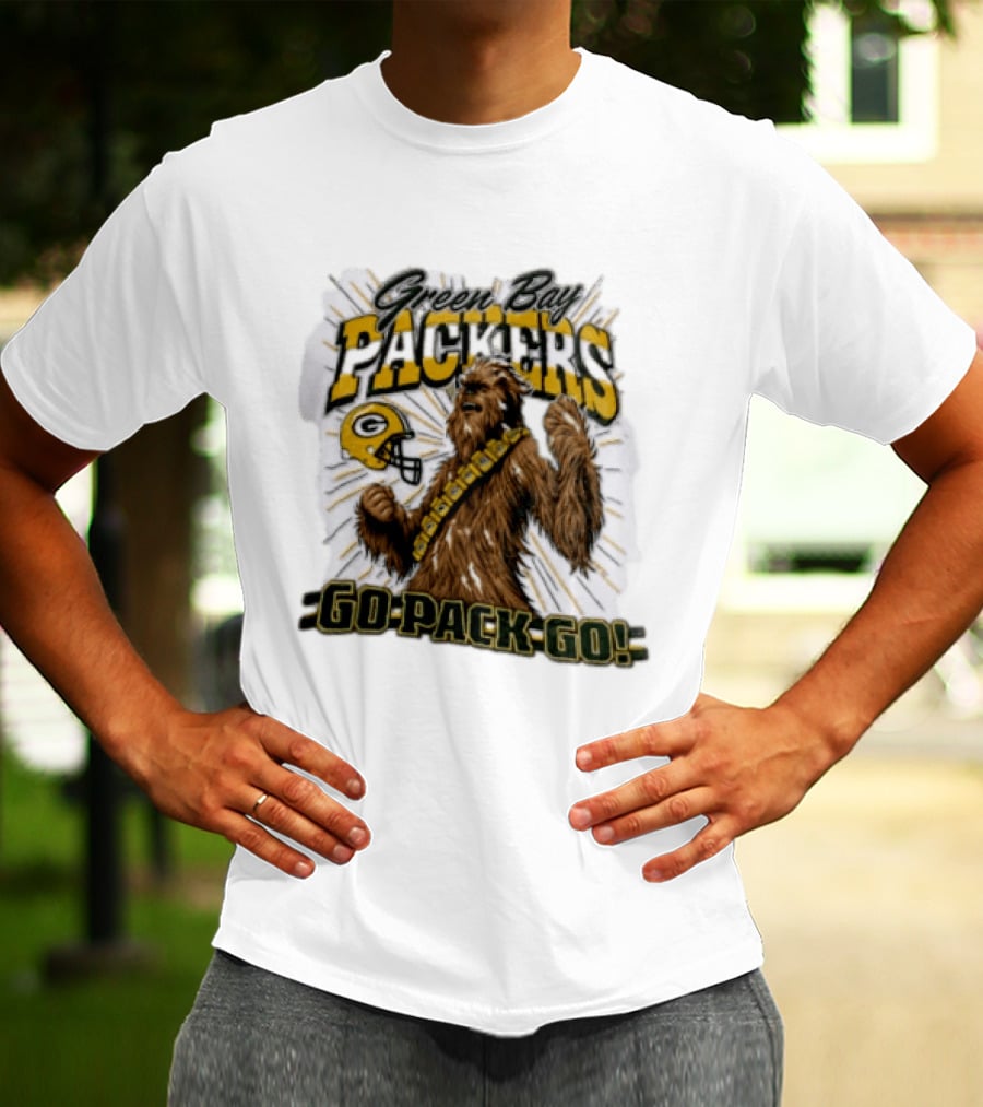 Green Bay Packers Chewbacca Go Pack Go T-Shirt