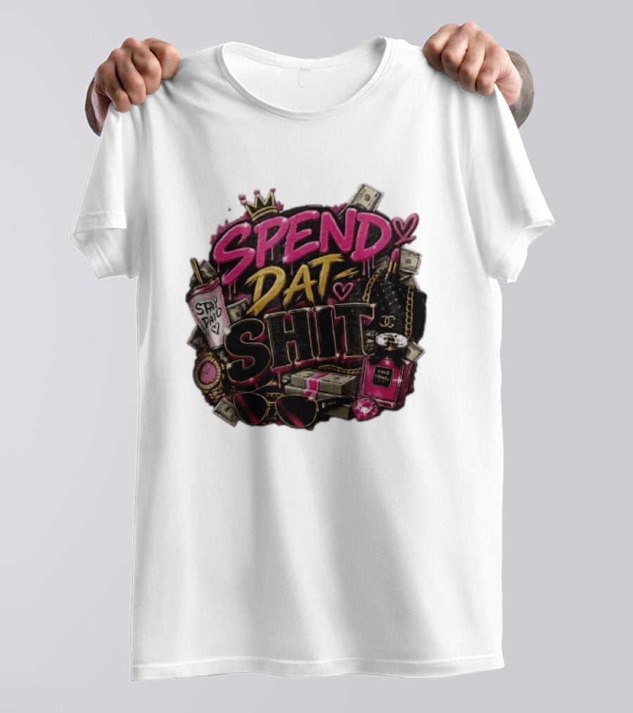 Spend Dat Shit Stay Paid Luxury Money Perfume Fashion Sunglasses T-Shirt