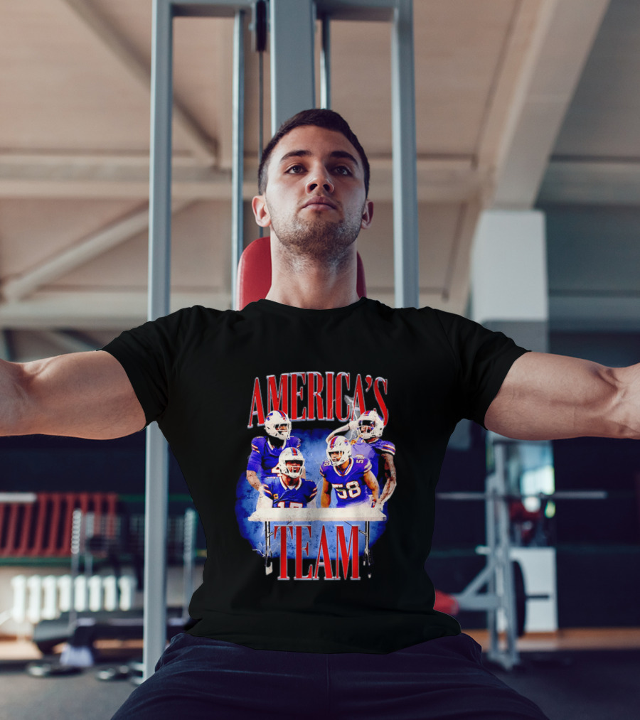 Buffalo Bills America's Team Players Table Celebration T-Shirt