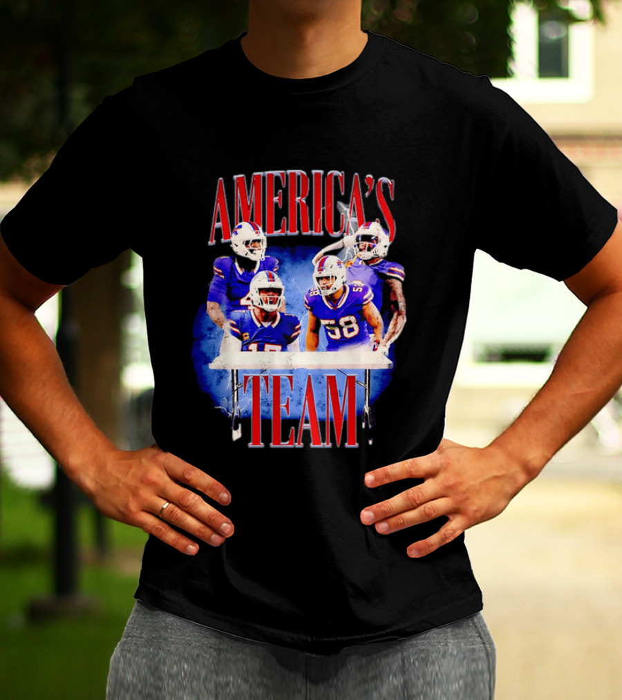 Buffalo Bills America's Team Players Table Celebration T-Shirt