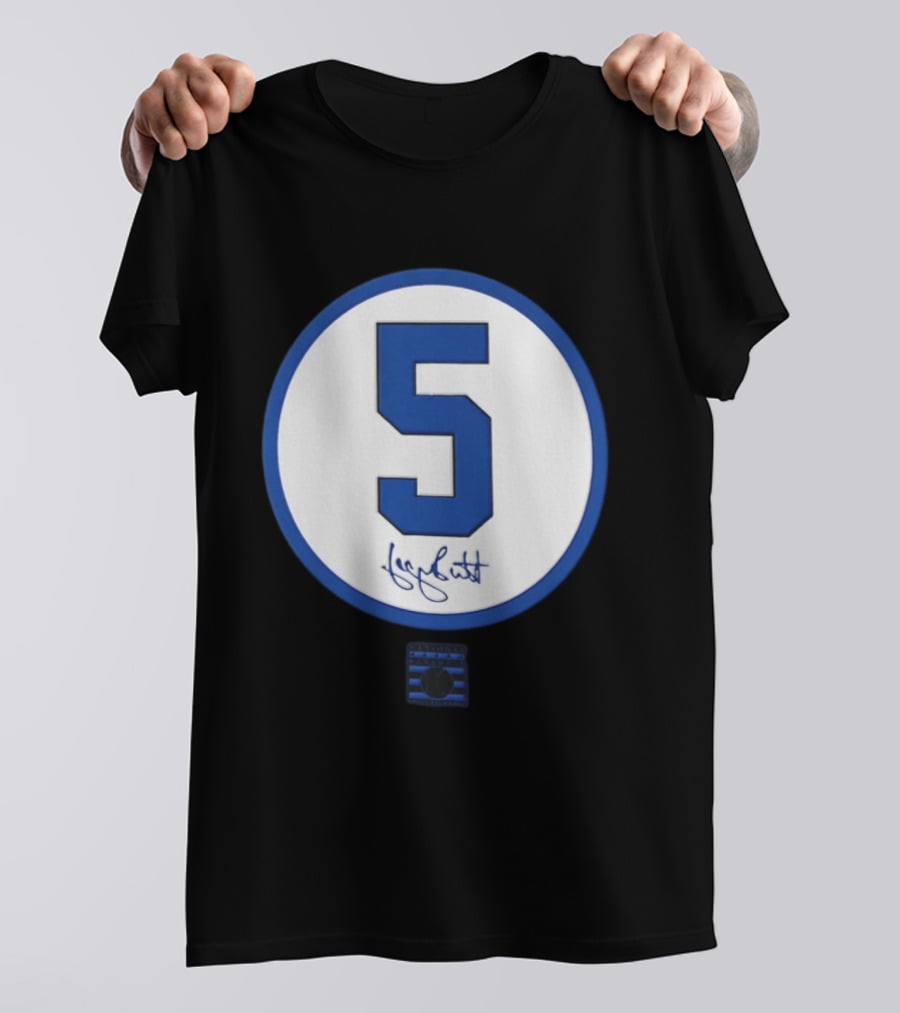 George Brett Number 5 Kansas City Royals MLB Signature Edition T-Shirt
