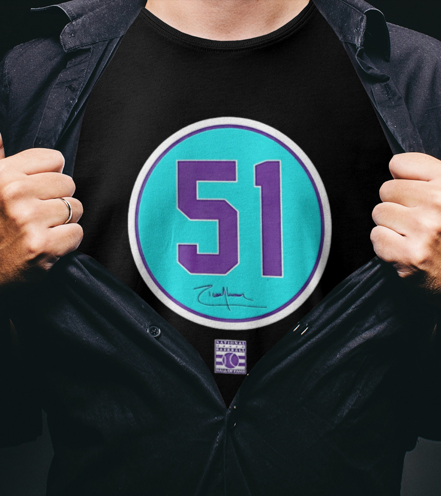 Randy Johnson 51 Arizona Diamondbacks Hall Of Fame National T-Shirt