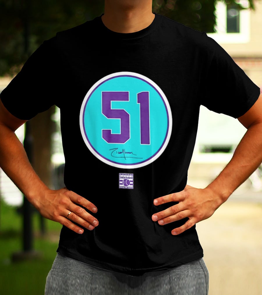Randy Johnson 51 Arizona Diamondbacks Hall Of Fame National T-Shirt