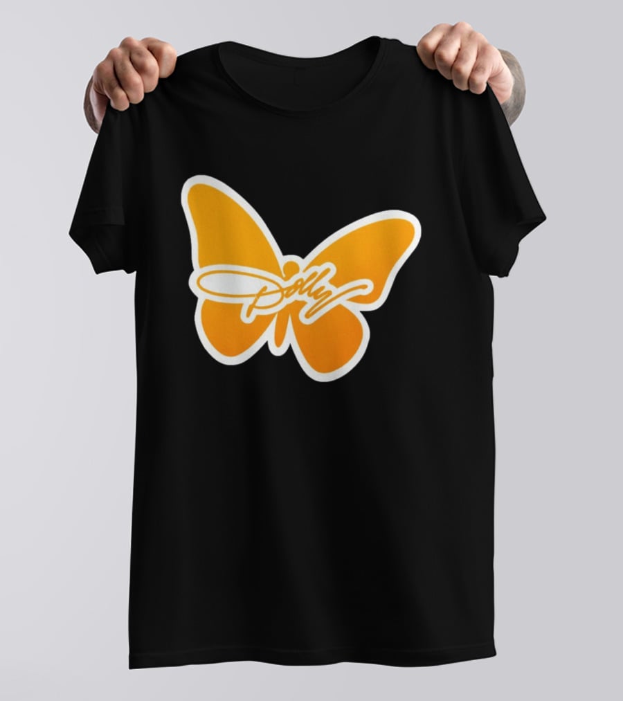 Tennessee Dolly Parton Butterfly Heritage Football T-Shirt