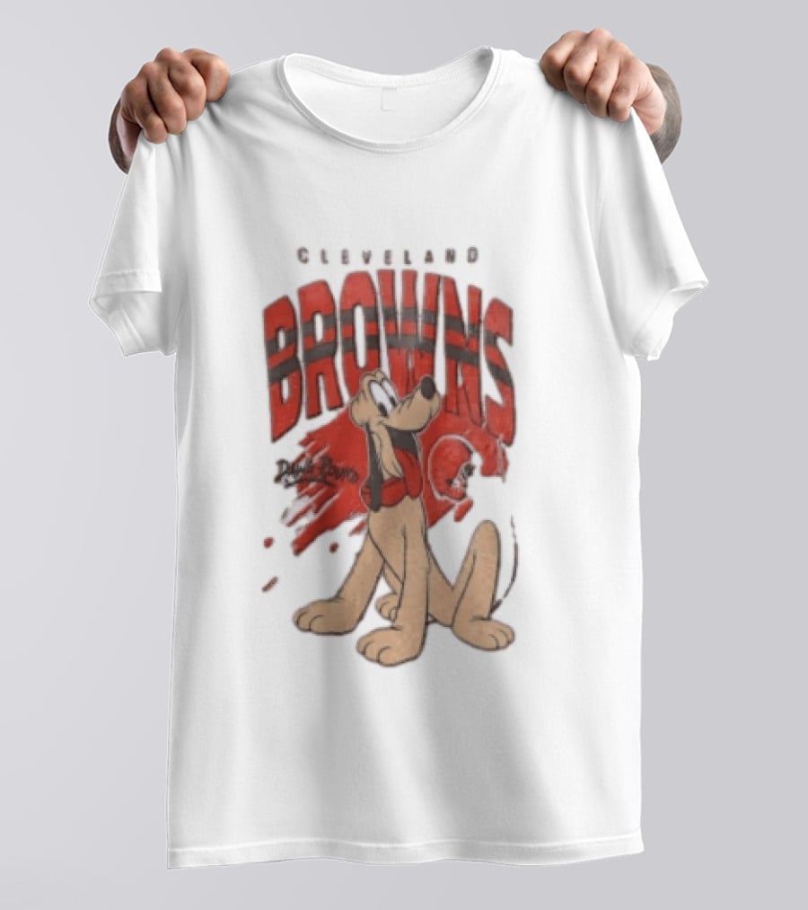 Cleveland Browns Pluto Dawg Pound Football Fan Gear T-Shirt