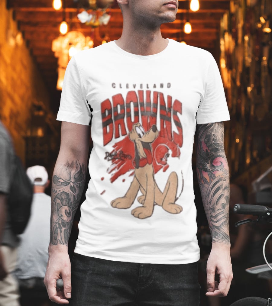 Cleveland Browns Pluto Dawg Pound Football Fan Gear T-Shirt