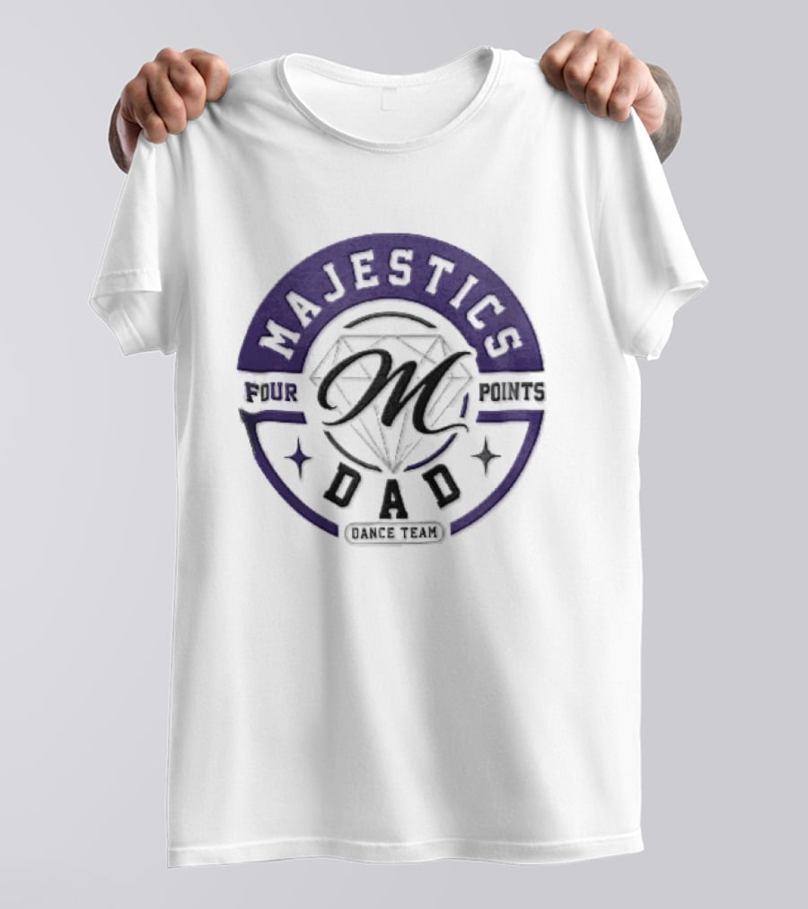 Four Points Majestics Dad Dance Team M Diamond Sparkles T-Shirt