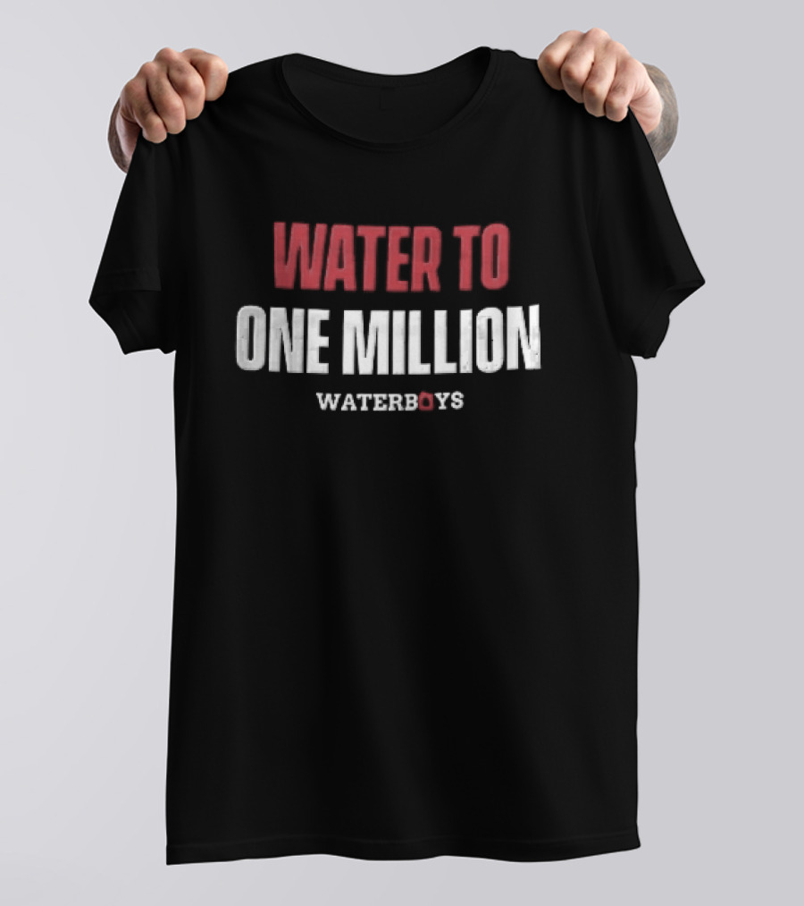 Waterboys Water To One Million Distressed Red White T-Shirt