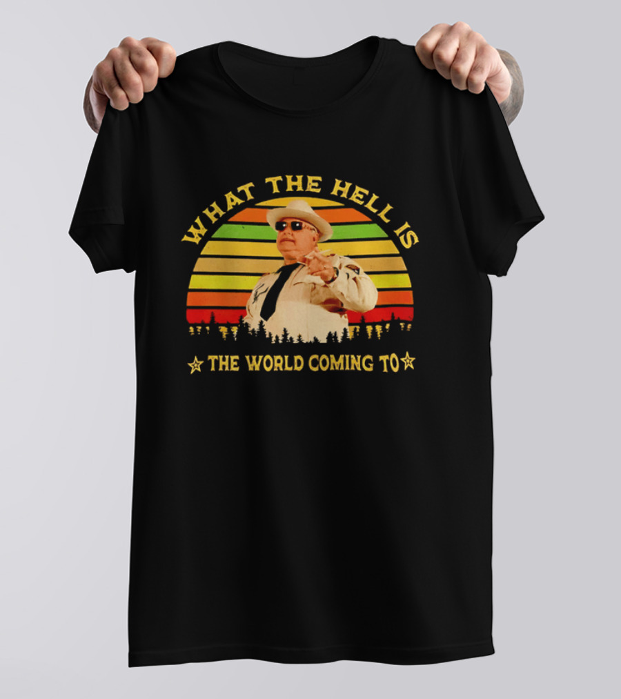 What The Hell Is The World Coming To Sheriff Buford Justice T-Shirt
