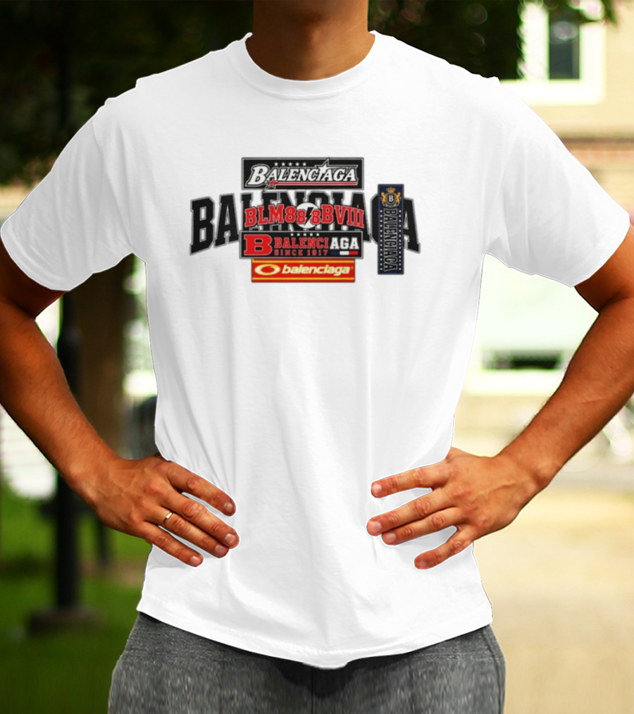 BALENCIAGA BLM888BVIII Since 1917 Balenc B T-Shirt