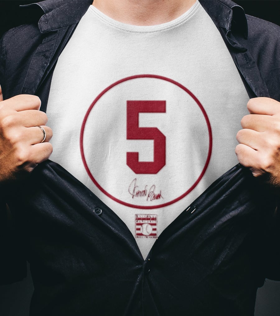 Johnny Bench 5 Cincinnati Reds MLB Signature Number T-Shirt