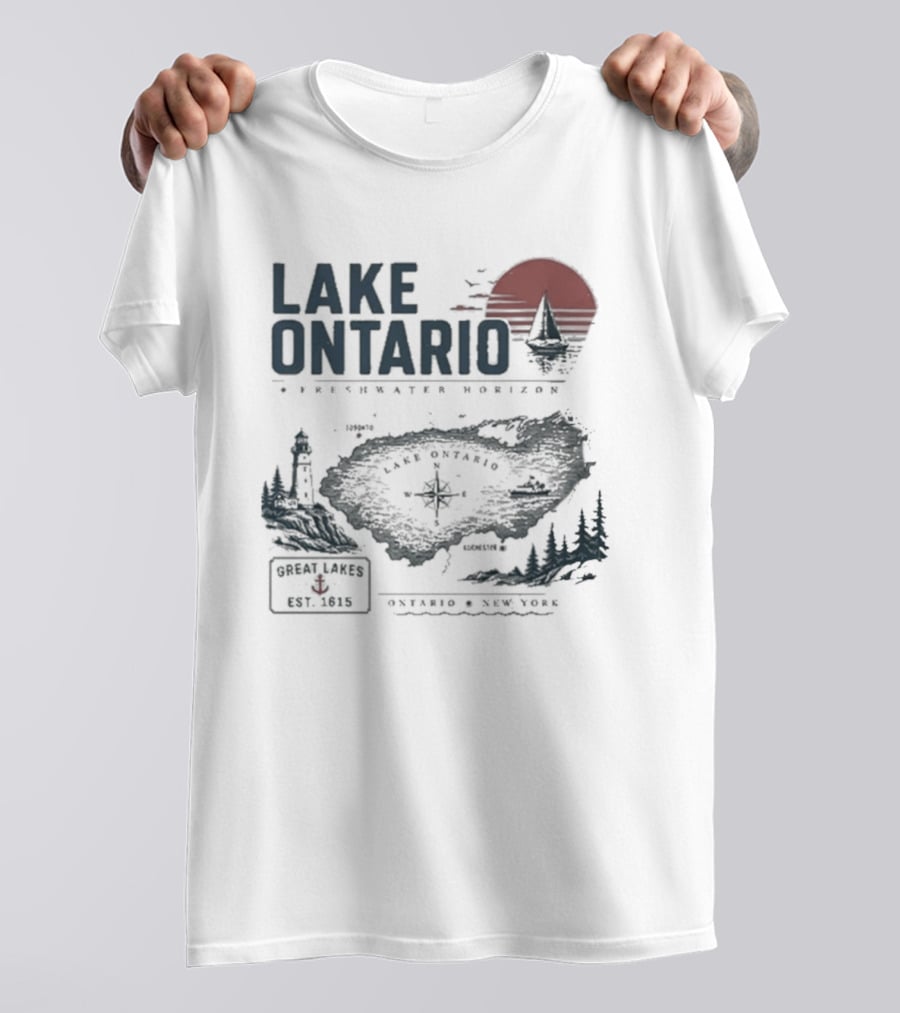 Lake Ontario Exploration Program 2026 Great Lakes Region History Nature Adventure T-Shirt