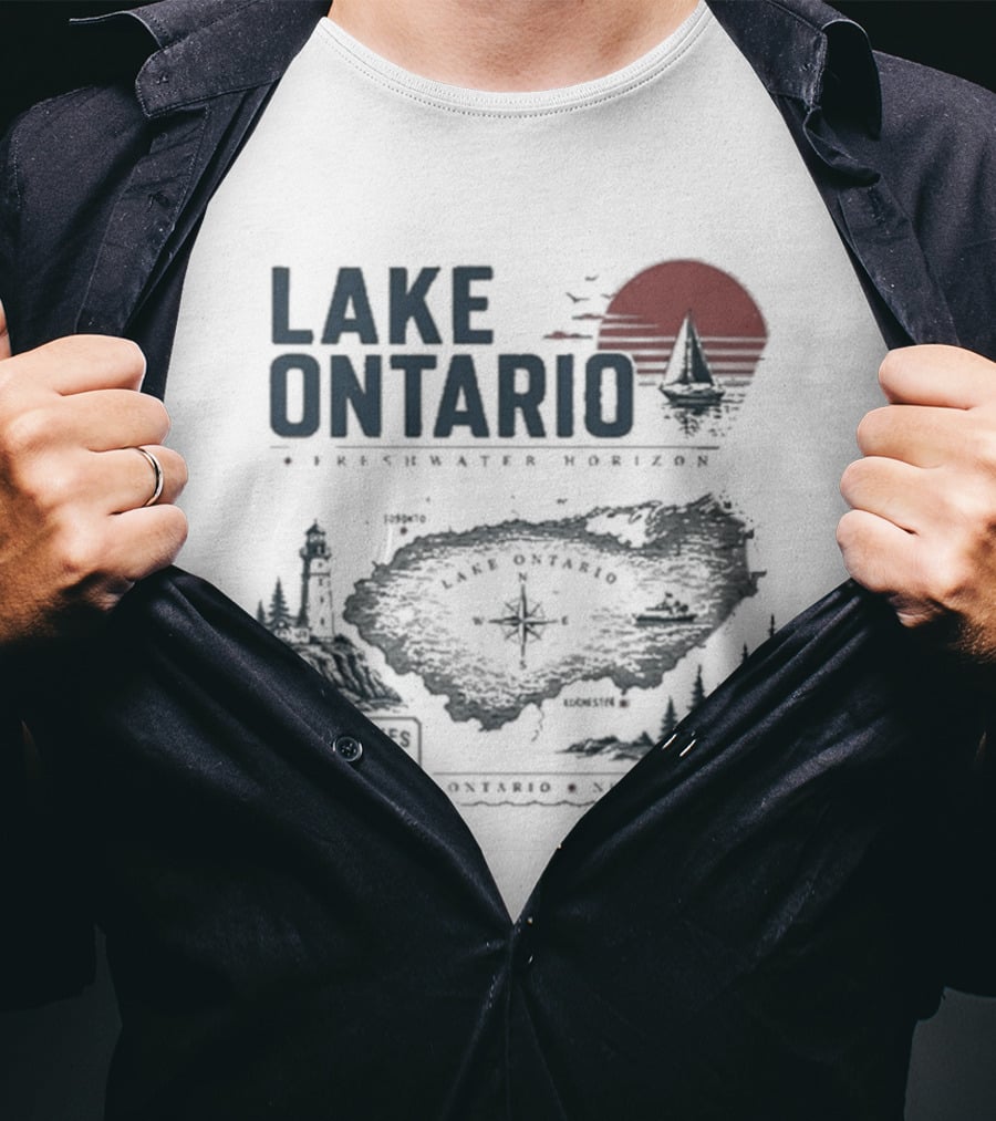 Lake Ontario Exploration Program 2026 Great Lakes Region History Nature Adventure T-Shirt