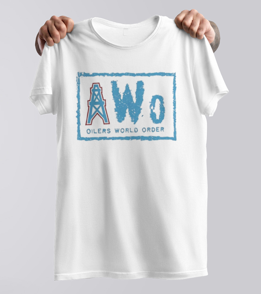 NWo Oilers World Order Houston Oil Derrick T-Shirt