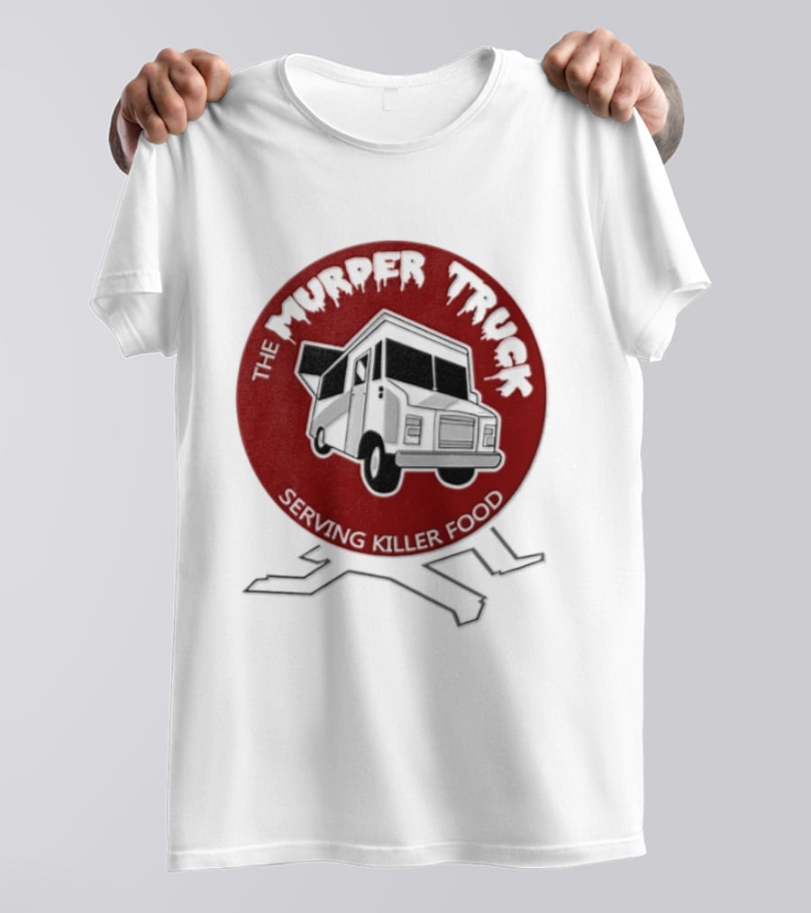 The Murder Truck Serving Killer Food Red Circle T-Shirt