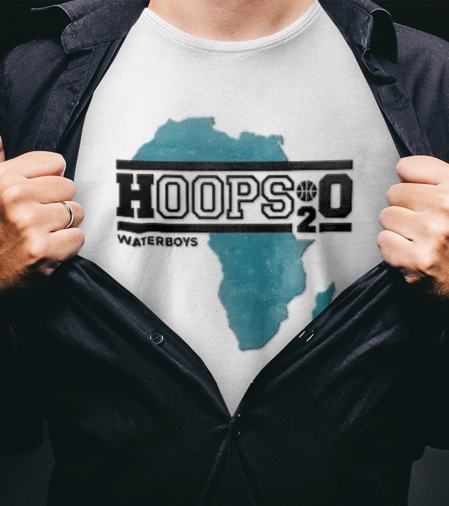 Waterboys Hoops H2o Distressed Africa Continent Map T-Shirt