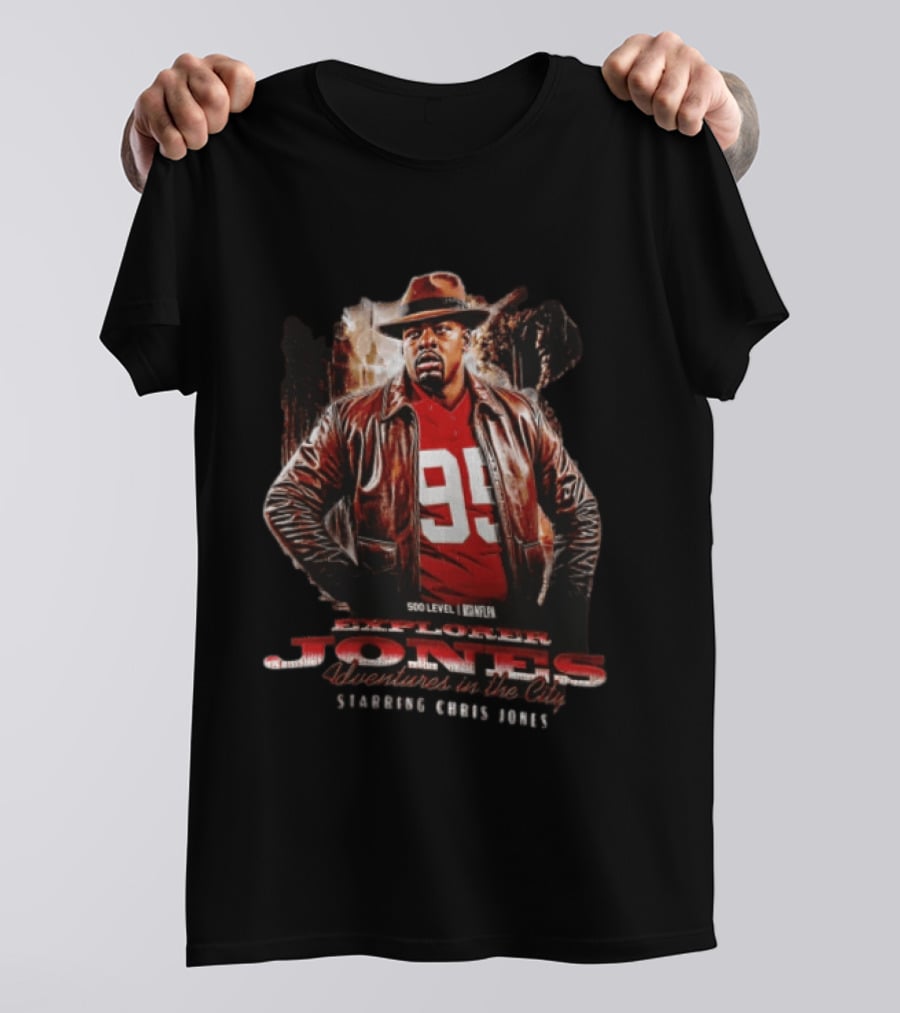 Explorer Jones Adventures In The City Starring Chris Jones 95 NFLPA 500 Level T-Shirt