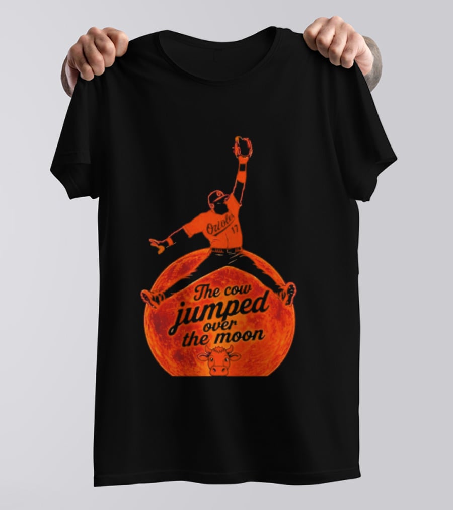 Colton Cowser The Cow Jumped Over The Moon Baseball Catcher T-Shirt