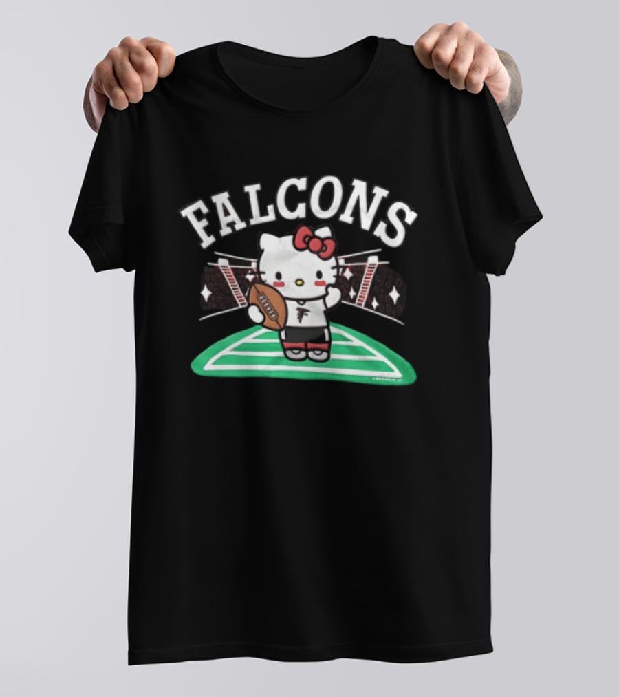 Hello Kitty Falcons Football Collaboration T-Shirt
