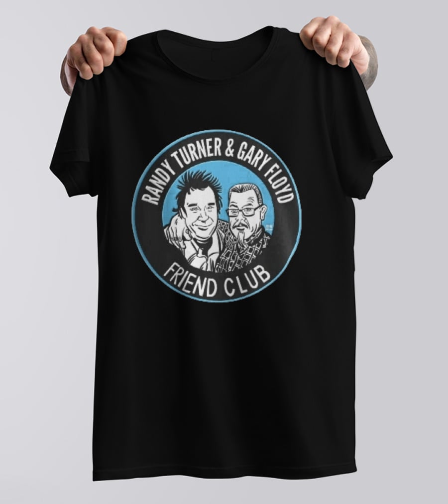 Randy Turner And Gary Floyd Friend Club Circular Caricature T-Shirt