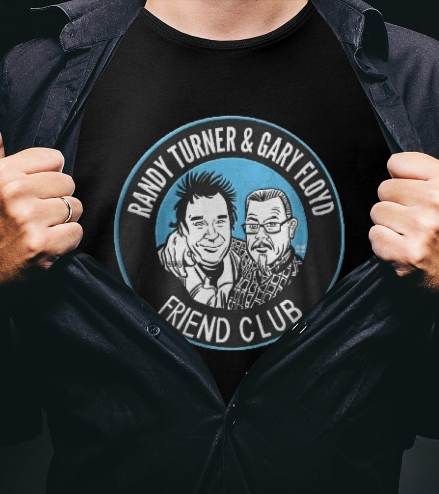 Randy Turner And Gary Floyd Friend Club Circular Caricature T-Shirt