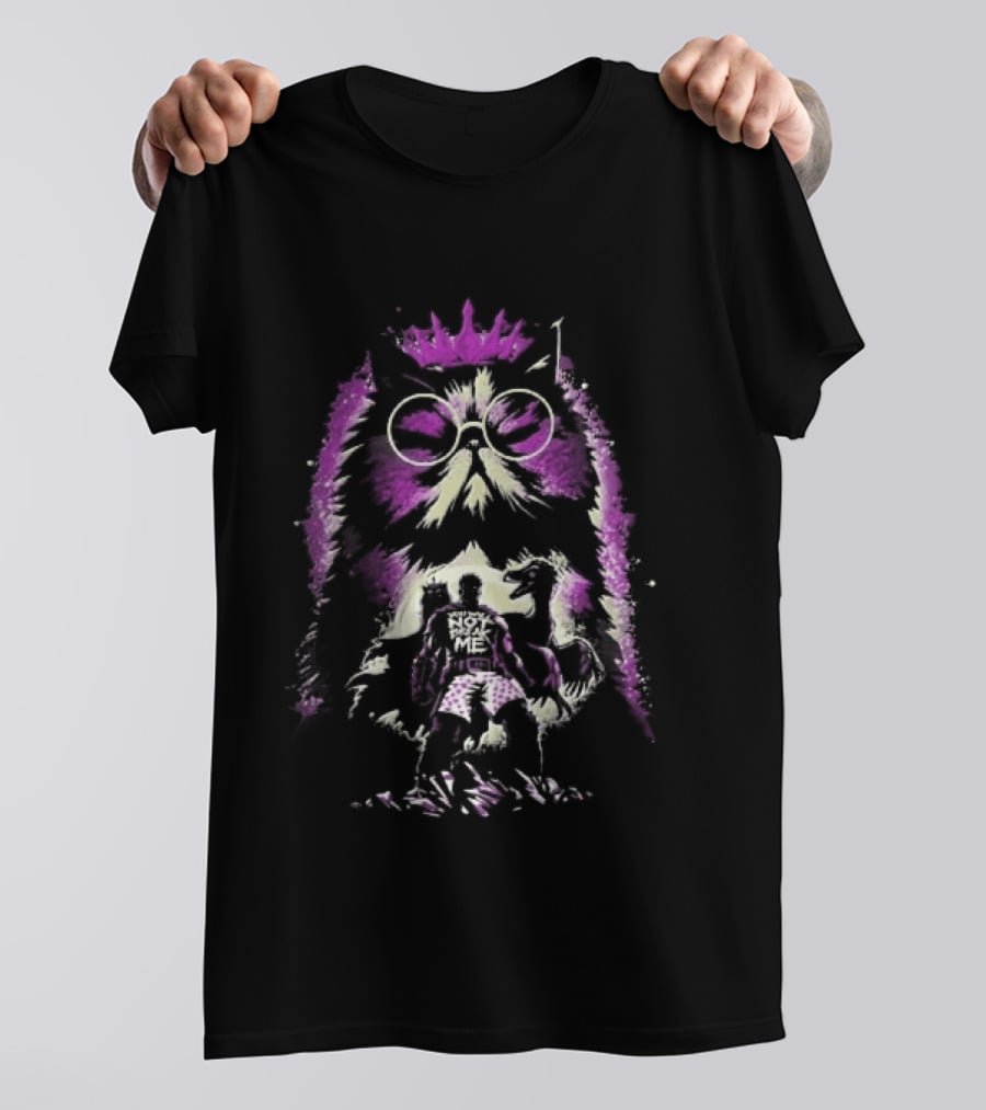 You Will Not Break Me Dungeon Crawler Carl Princess Donut Giant Cat Crown Neon Purple T-Shirt