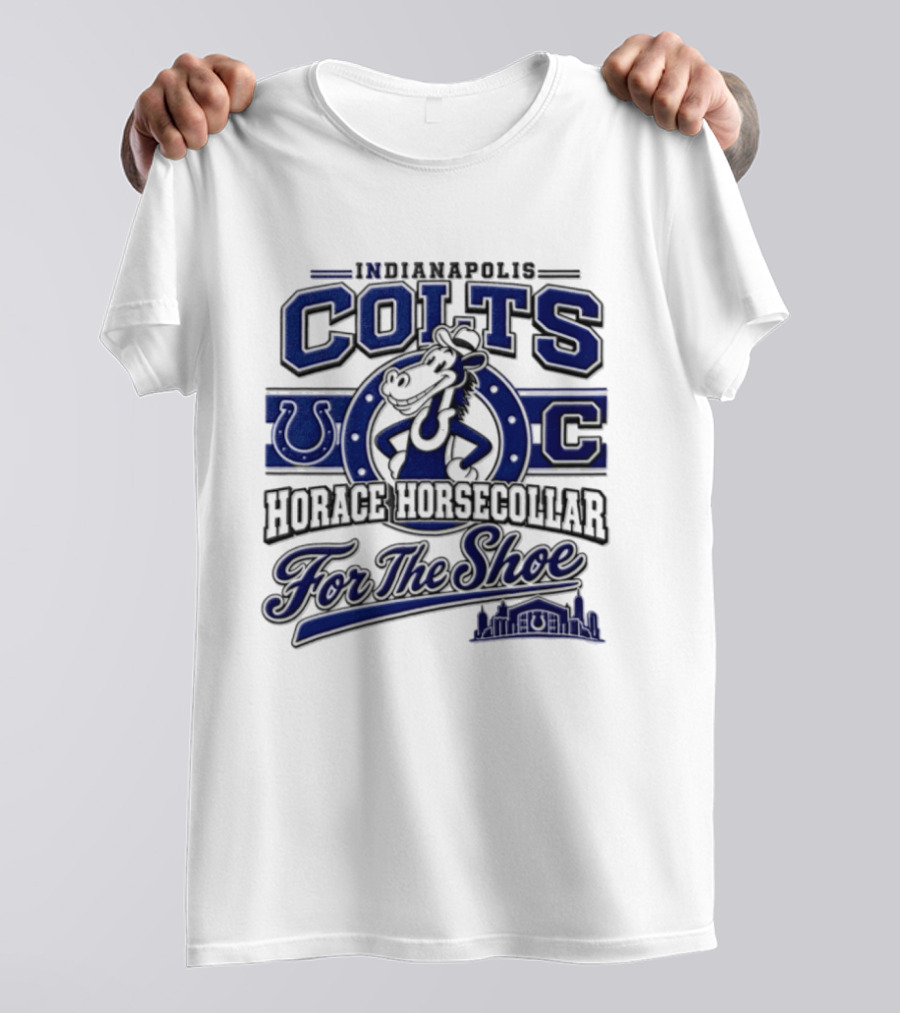 Indianapolis Colts Horace Horsecollar Mascot For The Shoe T-Shirt