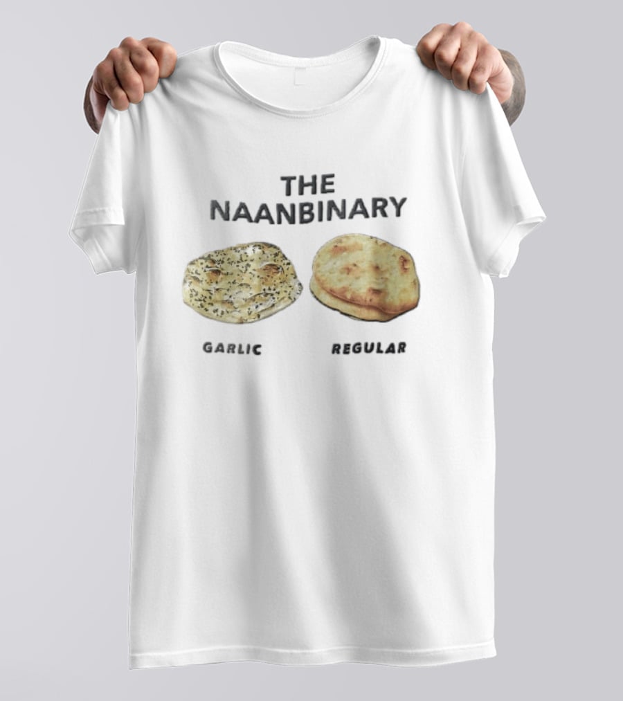 The Naanbinary Garlic Regular Indian Flatbread T-Shirt