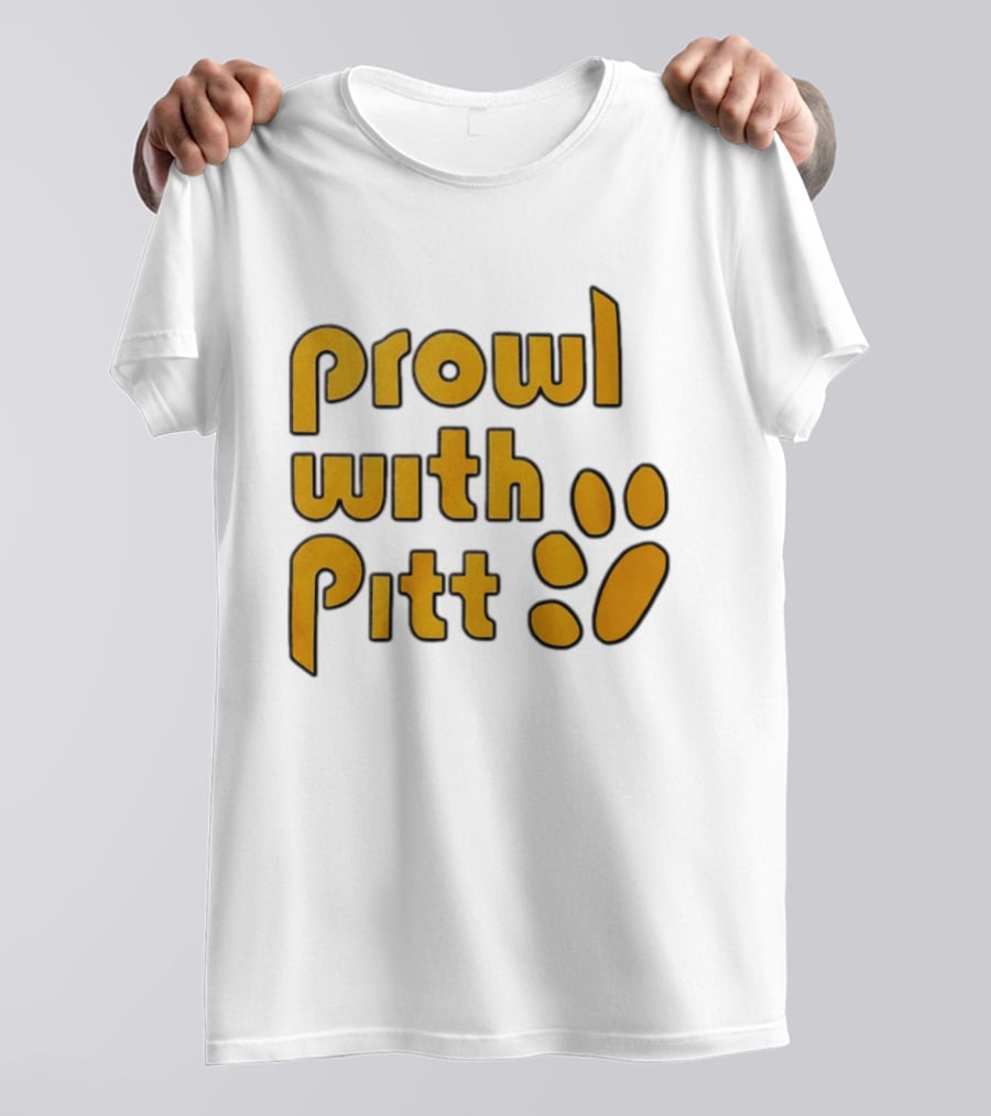Prowl With Pitt Paw Print Pittsburgh Spirit T-Shirt