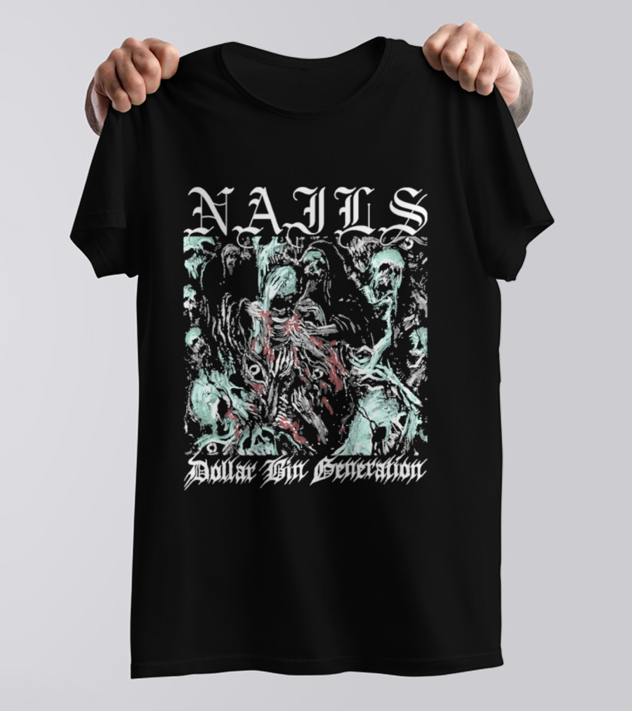 Nails Dollar Bin Generation Grunge Aesthetic T-Shirt