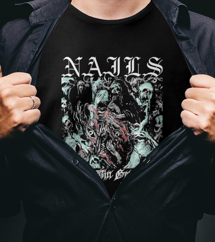 Nails Dollar Bin Generation Grunge Aesthetic T-Shirt