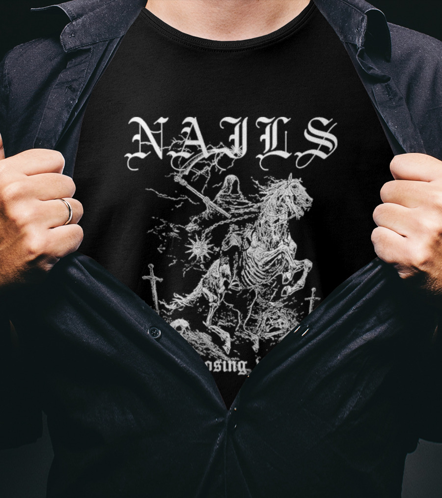 Nails Imposing Will Horse Warrior T-Shirt