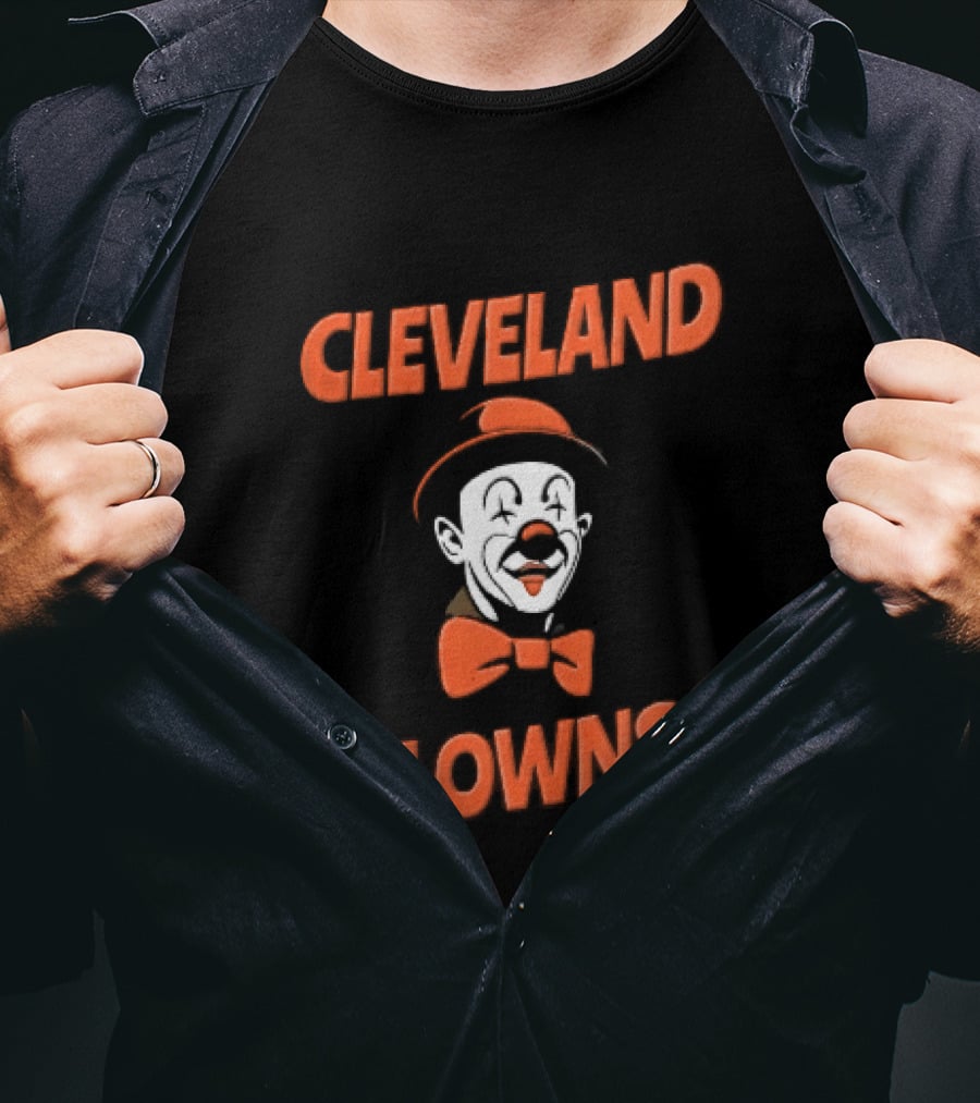Cleveland Clowns Red Hat Bowtie T-Shirt