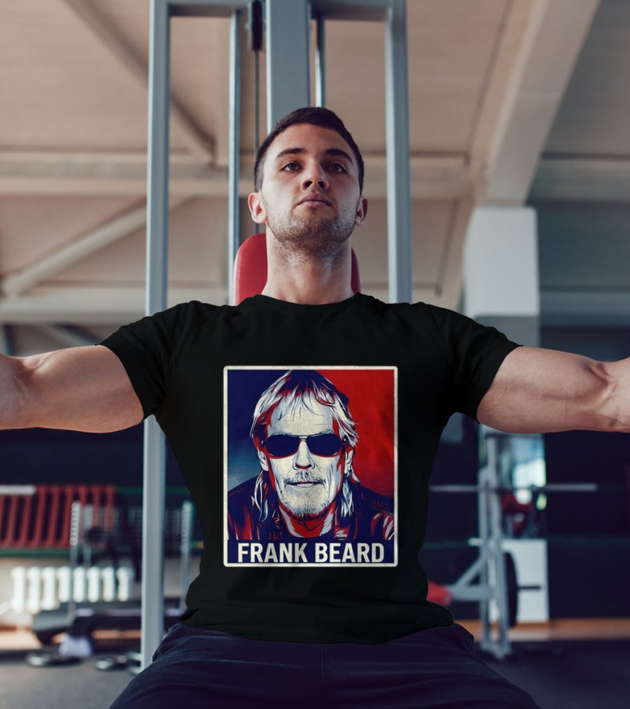 Frank Beard Vintage Rocker Sunglasses T-Shirt