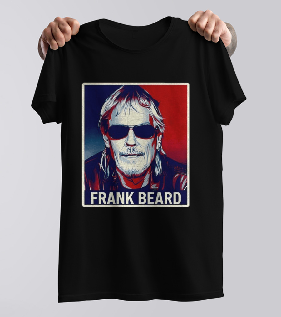 Frank Beard Vintage Rocker Sunglasses T-Shirt