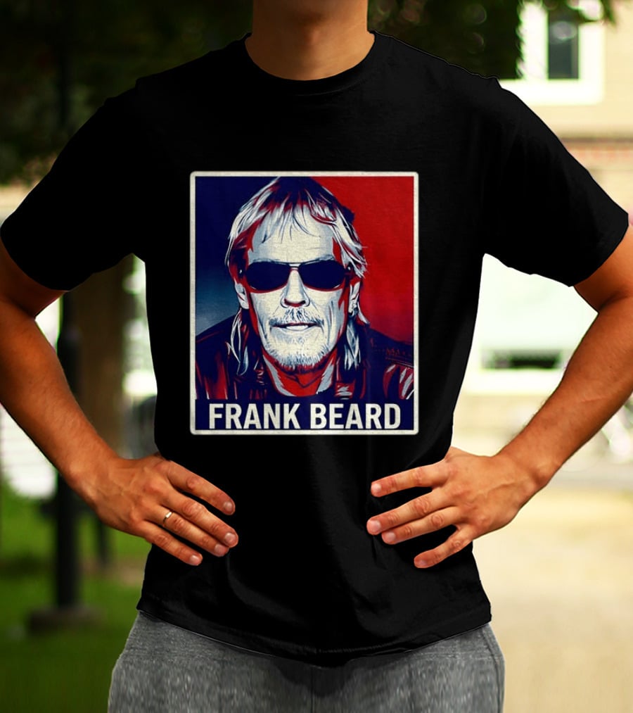 Frank Beard Vintage Rocker Sunglasses T-Shirt