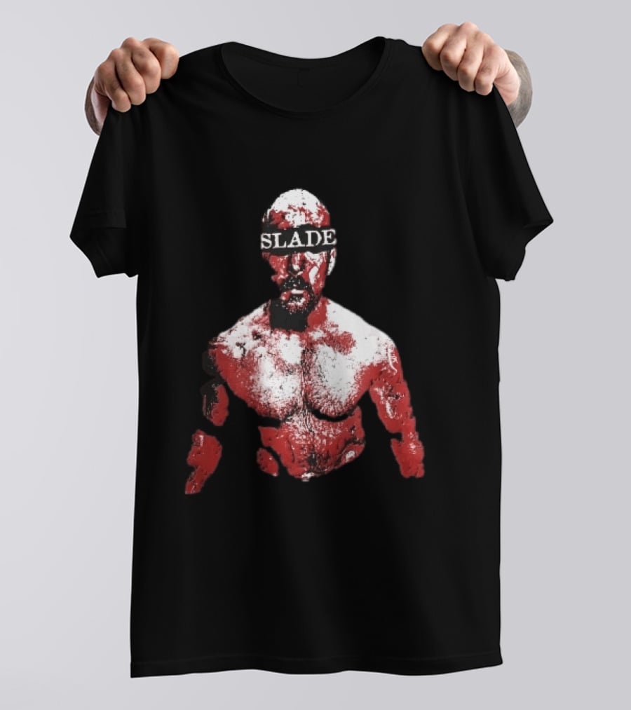 Slade Warrior Bleeding Covered In Blood Bold Headband T-Shirt