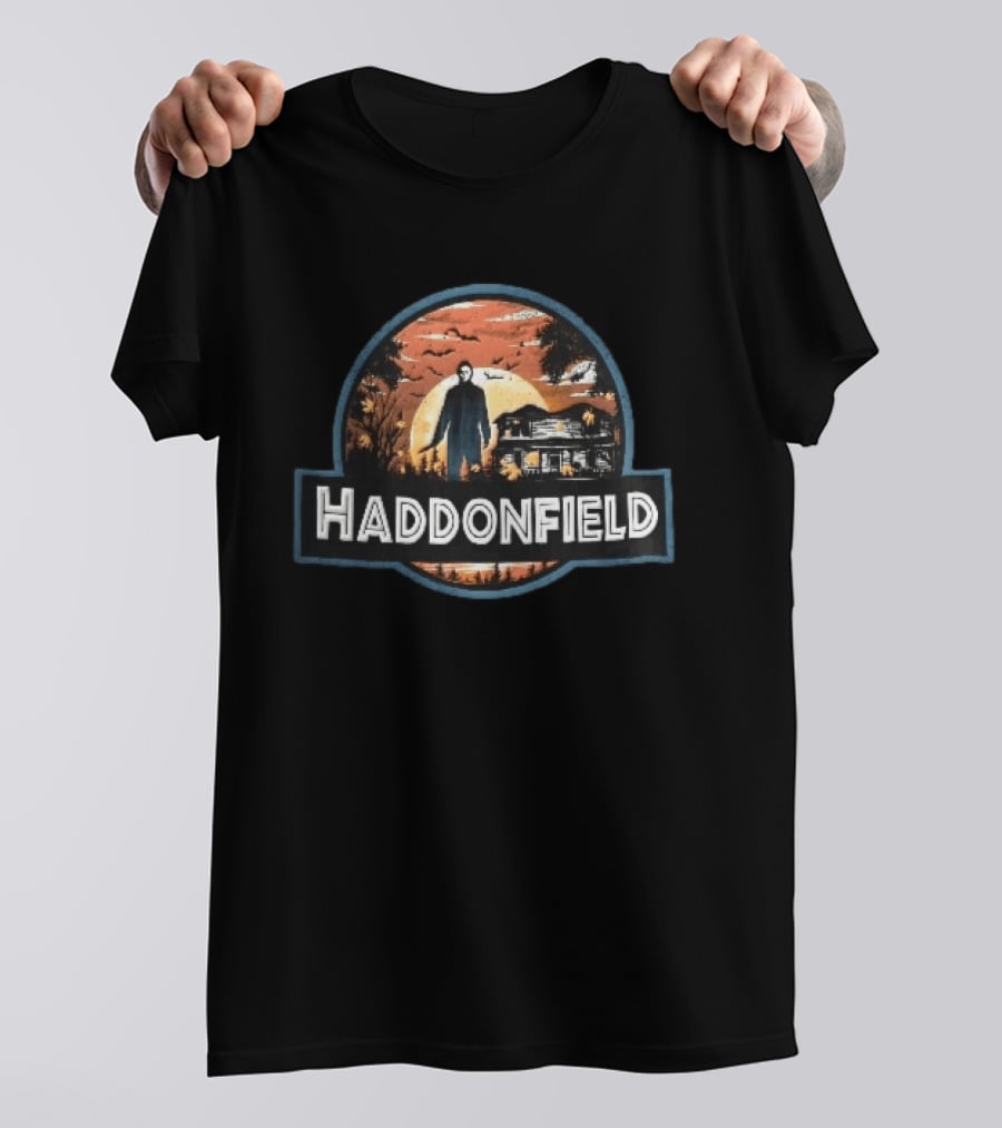 Haddonfield Michael Myers House With Moonlit T-Shirt