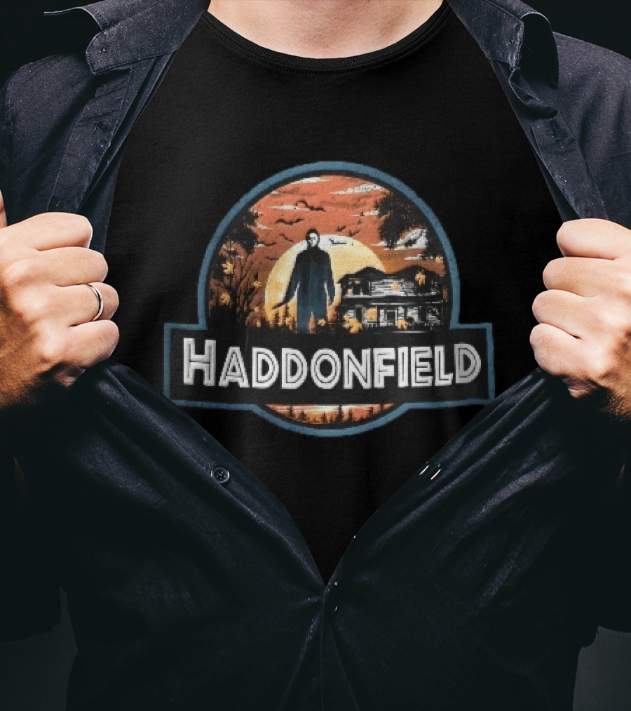Haddonfield Michael Myers House With Moonlit T-Shirt