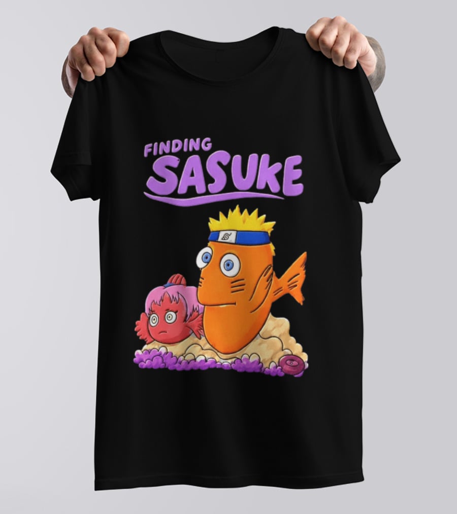 Finding Sasuke With Naruto And Nemo Crossover Adventure T-Shirt