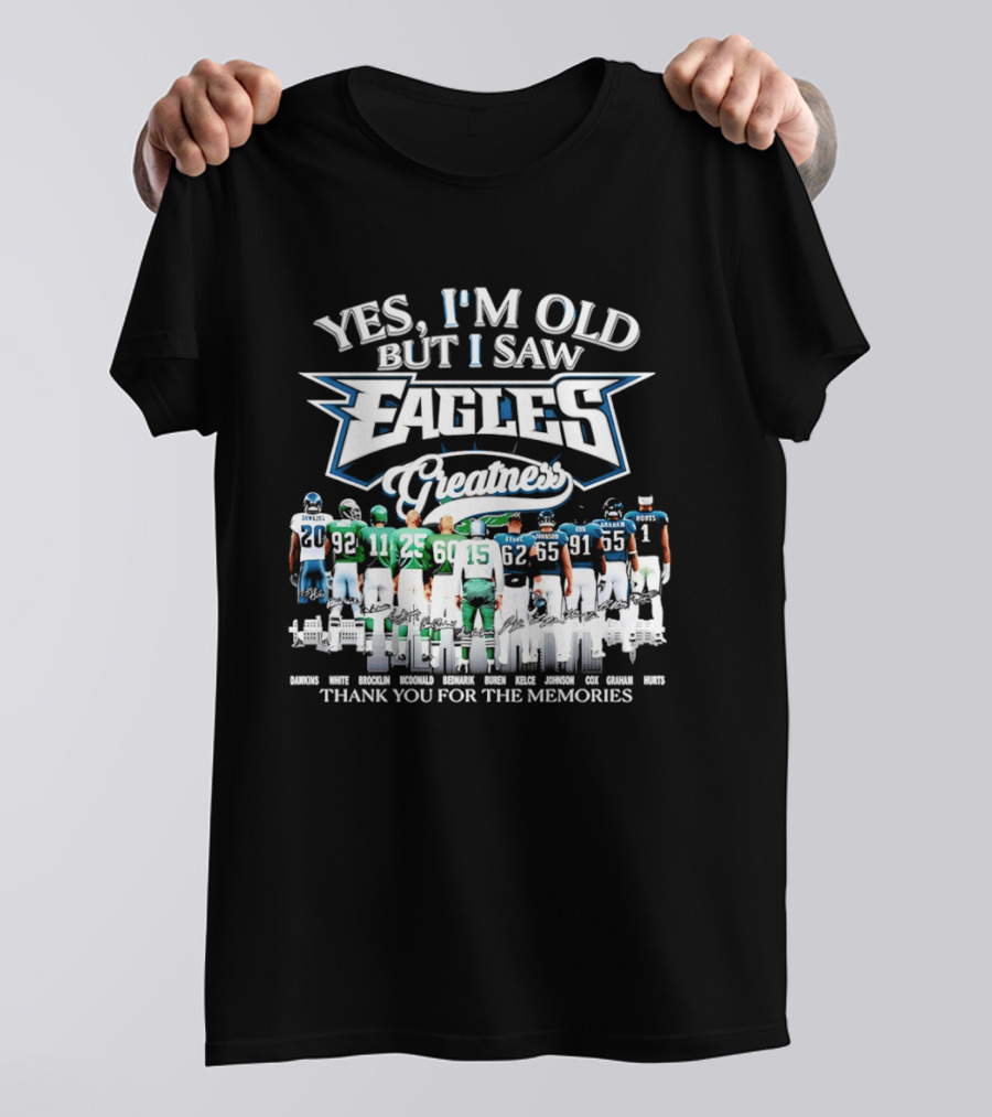 Philadelphia Eagles Greatness Thank You For The Memories T-Shirt
