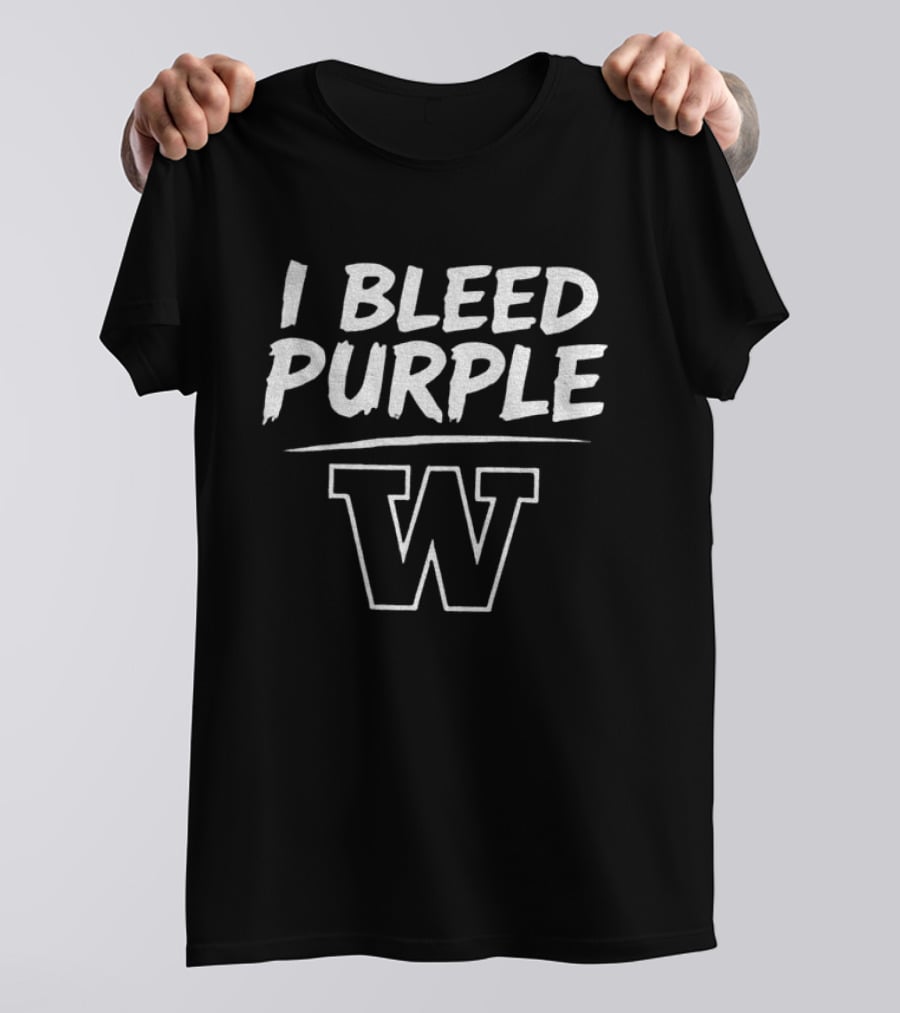 I Bleed Purple Washington Huskies Apple Cup Series Sept 6th 2026 T-Shirt
