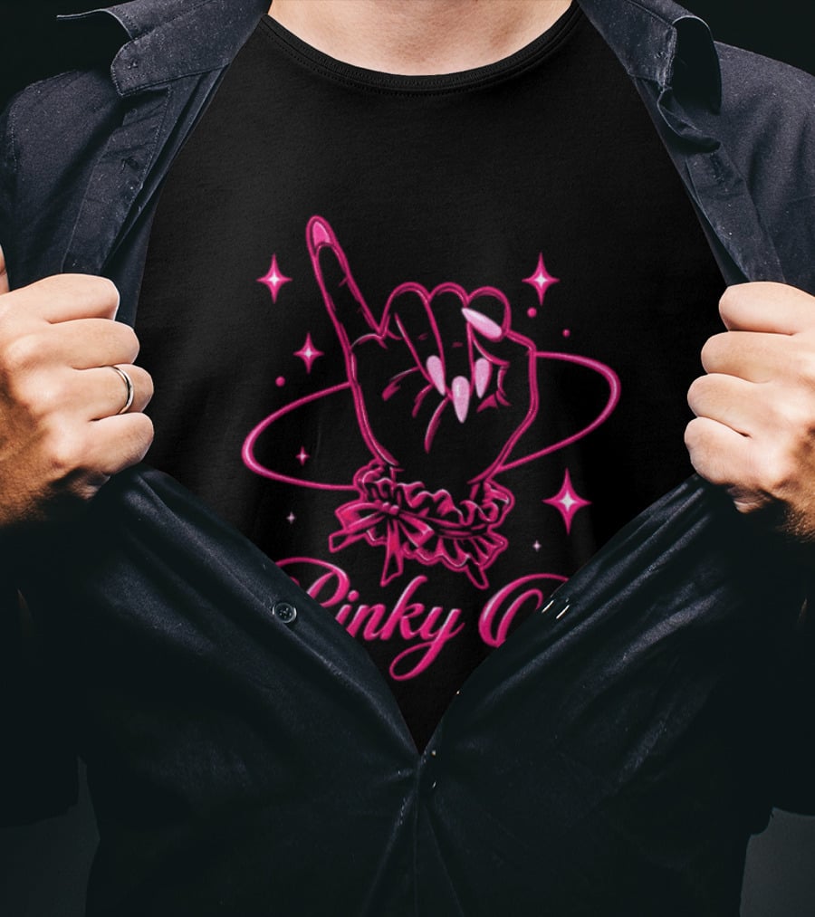 Wildworld Tour 2026 Pinky Up Hand Gesture Sparkling T-Shirt