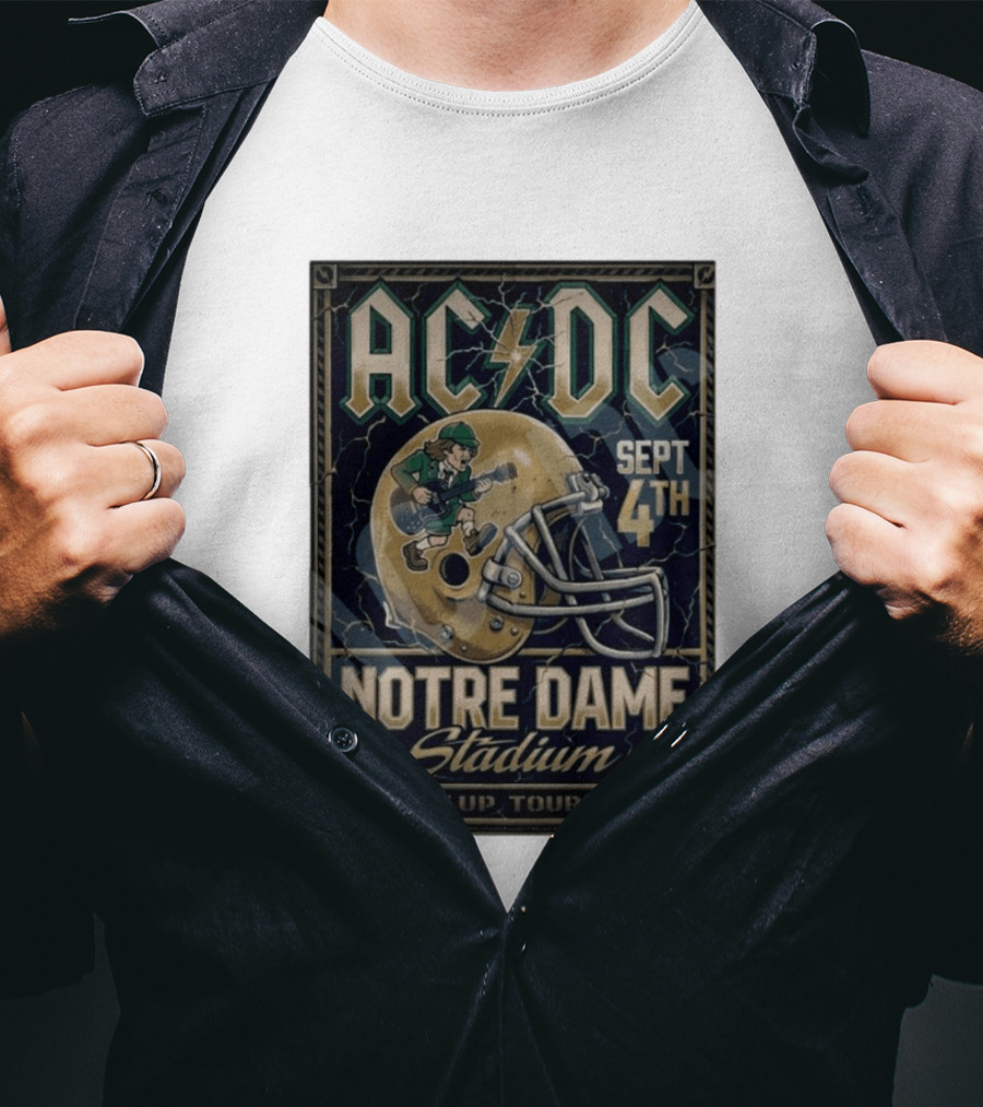 ACDC Notre Dame Stadium September 4th PWR Up Tour 2026 T-Shirt