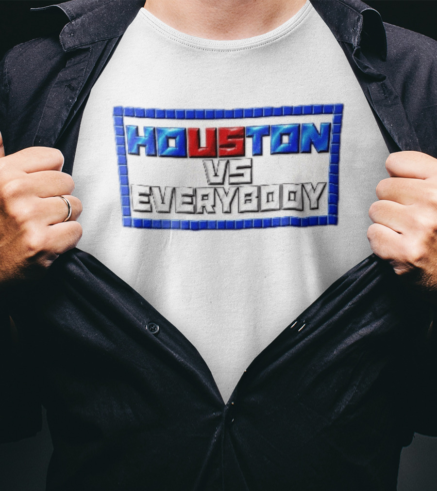 Houston VS Everybody Pixel Border T-Shirt
