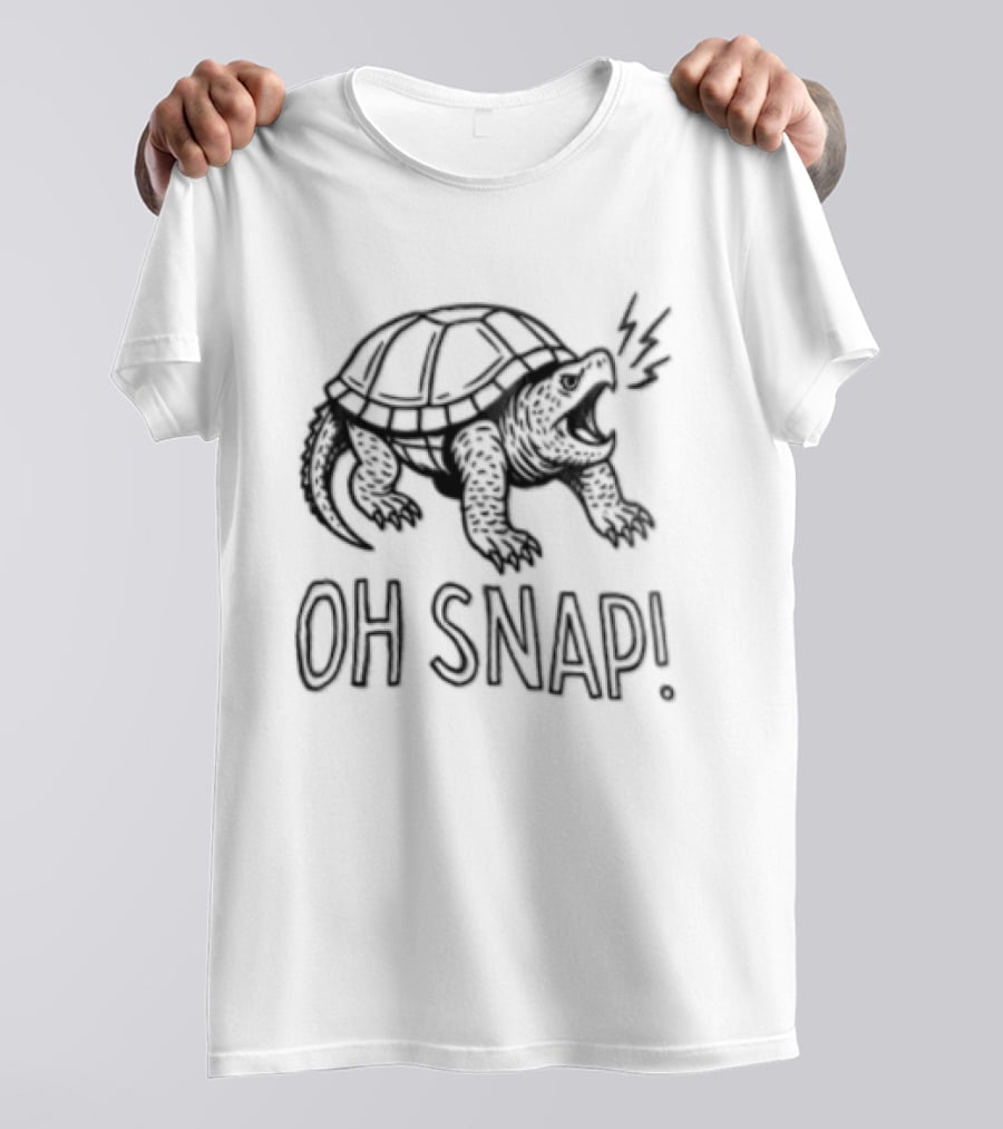 Turtle Oh Snap Funny Snapping Turtle T-Shirt