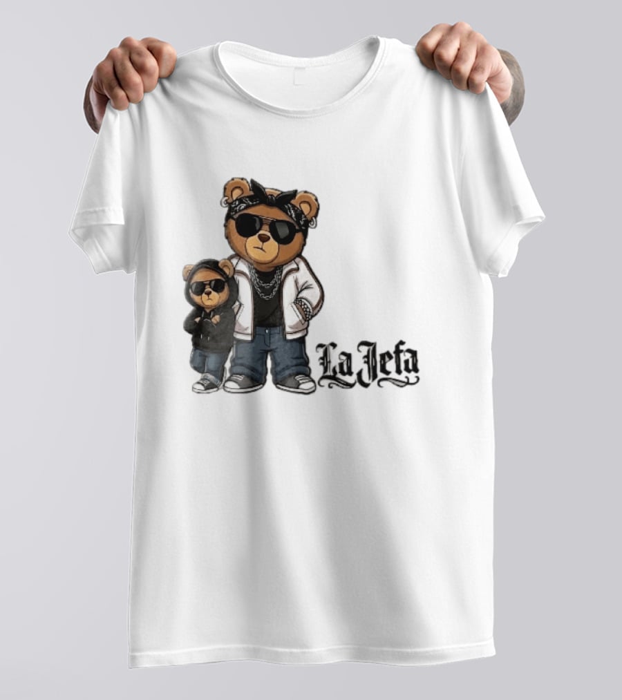 La Jefa Gangster Bears With Bandanas And Sunglasses T-Shirt