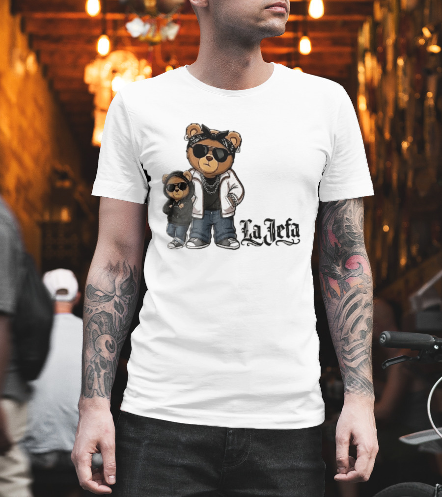 La Jefa Gangster Bears With Bandanas And Sunglasses T-Shirt