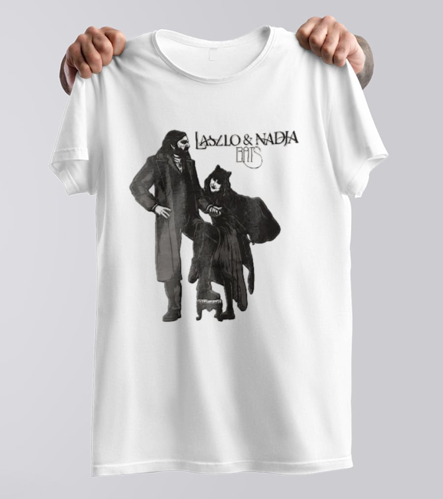 Laszlo And Nadja Bats Gothic Vampire Couple T-Shirt